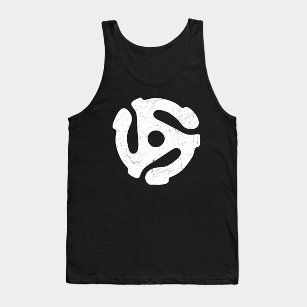 45 rpm adapter // Grunge white Tank Top by Degiab
